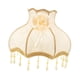 thumbnail image 2 of Pantalla de Tela para Lámpara con Borlas Clásicas Y Cuentas Decorativas Cubierta para Lámpara de Mesa O Pie E27 Material Retro de Tela Fácil Colocació Beige, 2 of 5