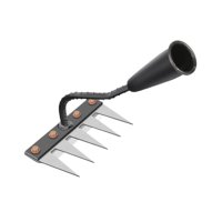 Magideal - Herramienta De Granja De Mano De Rastrillo De Desargumento Harro De Jardinería De Jardinería Portátil Multifuncional Para Labrar El Suelo Cercano A La 5 Rake De Dientes