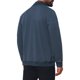 thumbnail image 3 of Sudadera deportiva de gimnasio para hombre con cremallera, cuello alto, manga larga, color sólido, talla S, azul marino, 3 of 6