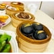 thumbnail image 4 of Gran vaporera china de bambú para cocinar al vapor verduras, mariscos, dim sum, bollos, huevos., 4 of 6