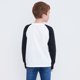 thumbnail image 2 of Polera Niño Kids Manga Larga Raglan Blanco Corona, 2 of 5