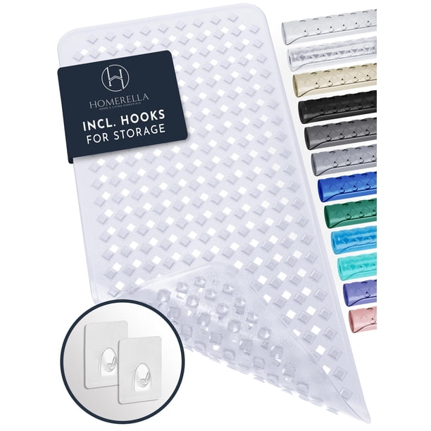 Alfombra de baño Homerella para bañera, antideslizante, resistente al moho, 90 x 40 cm