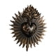 thumbnail image 4 of Placa de pared de Sagrados Corazones, adorno sacramental, estatua gótica artística para colgar en la pared, escultura para la entrada del porche del h negro, 4 of 5
