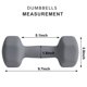 thumbnail image 2 of Par de mancuernas Balelinko de 6,5 kg, neopreno, hexagonales, grises, 2 of 7