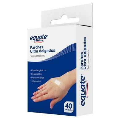 Parches Ultra Delgados Transparentes 40 Un Equate