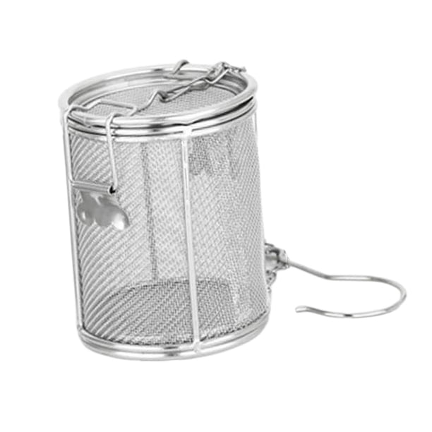 de especias reutilizable Malla fina de material acero inoxidable con gancho de cadena Colador de té para sopa Condimento Hierbas de separación de , Los 8x10cm