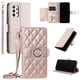 thumbnail image 1 of Funda tipo billetera FOXDOCK para Samsung Galaxy A52S 5G – Tapa abatible con correa para mujer, 1 of 5