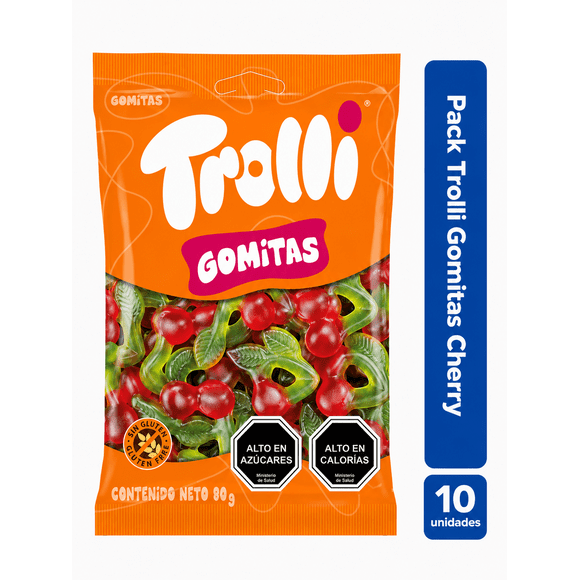 Pack 10 Gomitas Cherry Twins 80g