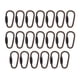 thumbnail image 4 of 20 Piezas Mini Llavero Mosquetón Broche Ganchos A Presión D Anillo Mosquetones Durable, 4 of 5