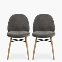 Form Design - Pack 2 Silla Tapiz Remy Gris Oscuro