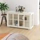 thumbnail image 2 of Kitchen Storage Stand Cupboard With Glass Door-White, 2 of 3