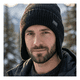 thumbnail image 5 of Gorro Beanie De Lana Adulto Con Cubre Orejas Unisex Negro, 5 of 5