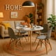 thumbnail image 1 of Juego De Comedor eames Redondo 4 sillas Blanco-Gris 80 cm, 1 of 12