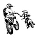 thumbnail image 4 of Calcomanía De Pared De Motocross, Pegatina De Pared De Motocicleta De PVC Para Garaje, Sala De Juegos, Dormitorio S, 4 of 5