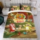 thumbnail image 4 of Leo y Tig Conjunto de sábanas temático, trío de piezas, cómodo y amigable con la piel, diseño único, regalo de decoración para el hogar para familiares, amigos y fans, 90 cm * 190 cm, 4 of 6