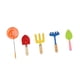 thumbnail image 1 of Juego de 5 herramientas de jardinería para niños, pequeño juego de herramientas de jardinería, portátil, para exteriores, incluye red de pesca, palas,, 1 of 5