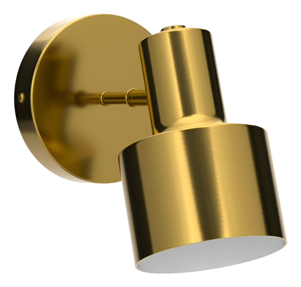 Genérico - Lámpara Aplique Pared Led Nórdico Dorada Ajustable E27 Jhn