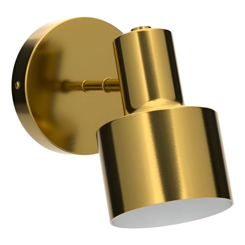 Genérico - Lámpara Aplique Pared Led Nórdico Dorada Ajustable E27 Jhn