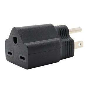 Genérico - Adaptador De Enchufe Portátil 110-120V A 220-240V, Negro