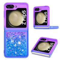 Foxdock - Funda Para Samsung Galaxy Z Flip 5 Con Diseño Gradiente Y Brillo Líquido Antigolpes Tpu