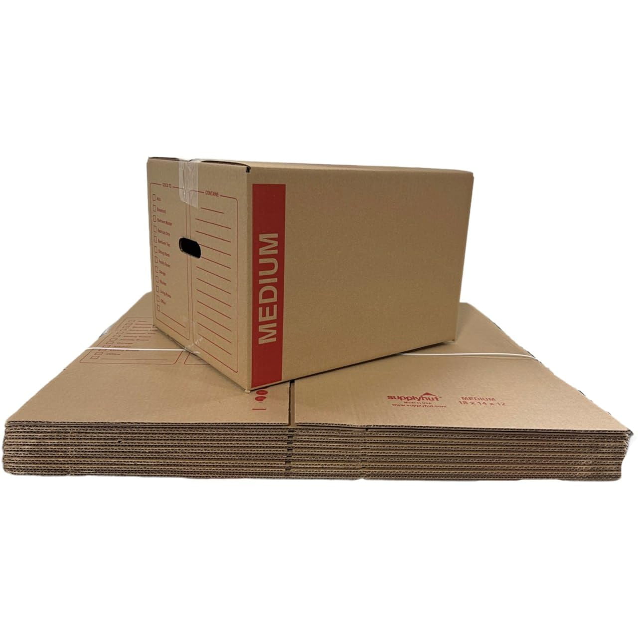 Supplyhut - Suministro De Cajas De Mudanza, Paquete De 20 Unidades, Cartón Mediano, 45 X 35 X 30 Cm