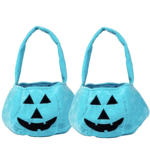 Bolsa Trick or Treat para Halloween, color verde azulado, apta para personas alérgicas a las calabaz