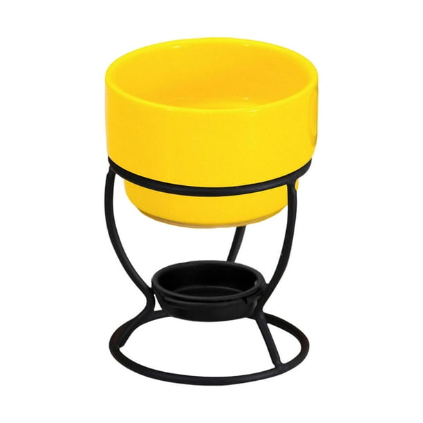 Olla Para Fondue De Chocolate Queso Casero Vela De Té Para Aniversario Olla De Porcelana Para Derretir Amarillo