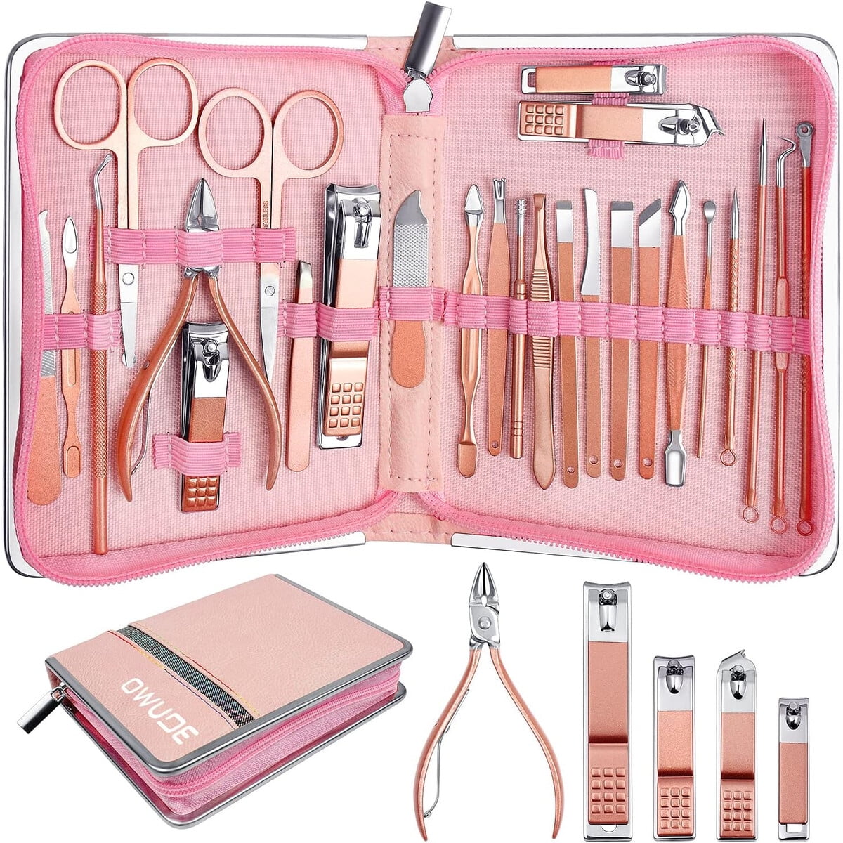 Set De Manicure 26 Piezas Acero Inoxidable Pedicura