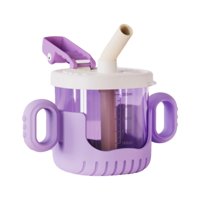 Bothyi - Sippy Cups Vaso De Entrenamiento De Silicona Para Niños De 10 Oz/300 Ml Violeta