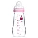 thumbnail image 1 of Mamadera de Vidrio MAM Feel Good 260ml, 2m+ Rosa, 1 of 3
