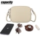 thumbnail image 4 of Bolso bandolera para mujer, bolso de hombro, bolso de cuero, bolso bandolera, bolso para cámara, bandolera pequeña, correa de hombro ajustable, monedero para mujer, 4 of 6