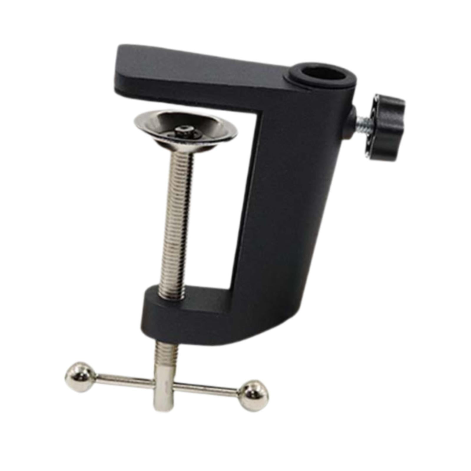 Magideal - Capacitación De Montaje De Escritorio Monte Monte Suxbreña Soporte De Escritorio Resistente Base De Lámpara De Lupa Para Lupa Para Lámpara De Vidrio Aluminio Negro