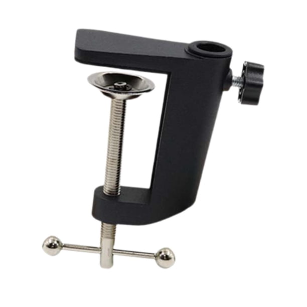 Capacitación de montaje de escritorio Monte Monte Suxbreña Soporte de escritorio resistente Base de lámpara de lupa para lupa para lámpara de vidrio Aluminio negro