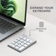 thumbnail image 4 of Teclado numérico Satechi Slim Bluetooth USB‑C plateado, 4 of 6