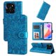 thumbnail image 1 of Funda tipo cartera FOXDOCK para Honor X6A , diseño girasol en relieve, cuero PU, cierre magnético, soporte y tarjetero, 1 of 5
