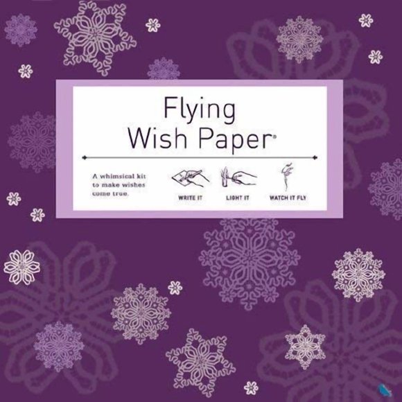 Kit de papel Flying Wish Paper Purple Snow con 50 hojas