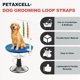 thumbnail image 4 of Uxcell Lazos de Aseo para Perros, Correa de Extensión de Brazo de Mesa Ajustable de Nylon con 6 Anillos en D Blancos (Azul Claro/Gris, 2 Piezas), Destinado para Baños Fijos de Perros y Corte de Pelo, 4 of 7