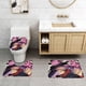 thumbnail image 2 of Jujutsu Kaisen Juego de 3 alfombras de baño de coral fleece: tapete de baño + alfombra de inodoro en forma de U + funda de tapa de inodoro en forma de O, 2 of 6