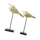 thumbnail image 3 of Estatuas De Pájaros De Madera, Adornos Artesanales De Escritorio Para Gabinete De TV Interior, 2 Uds., 3 of 5