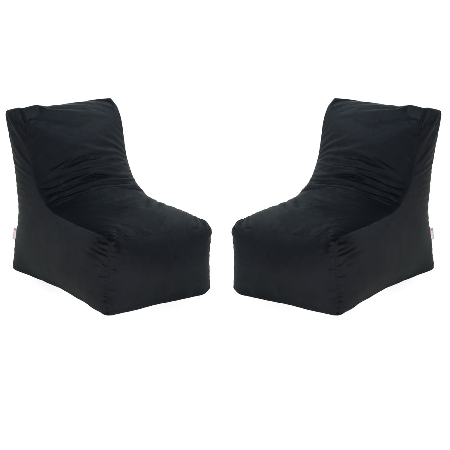 Bodevir - Set Pouf Tatto 1c Felpa Negro