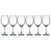 Set 6 Copas Vidrio Barone Vino 385Ml Nadir Transparente