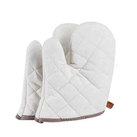 Xusx111 - Horno De Algodón Un Par, Guantes De Microondas Resistentes Al Calor, Mitanes De Cocina Para Hornear, Cocinar, Barbacoa, Pequeño