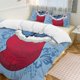thumbnail image 2 of Merry Christmas Stitch 3 Pieces Duvet Cover Set Full Size Super Soft Fade Resistant Microfiber, 2 of 4