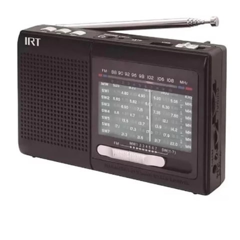 Irt - Radio Portatil 9 Bandas Fm Am Sw Usb Negro