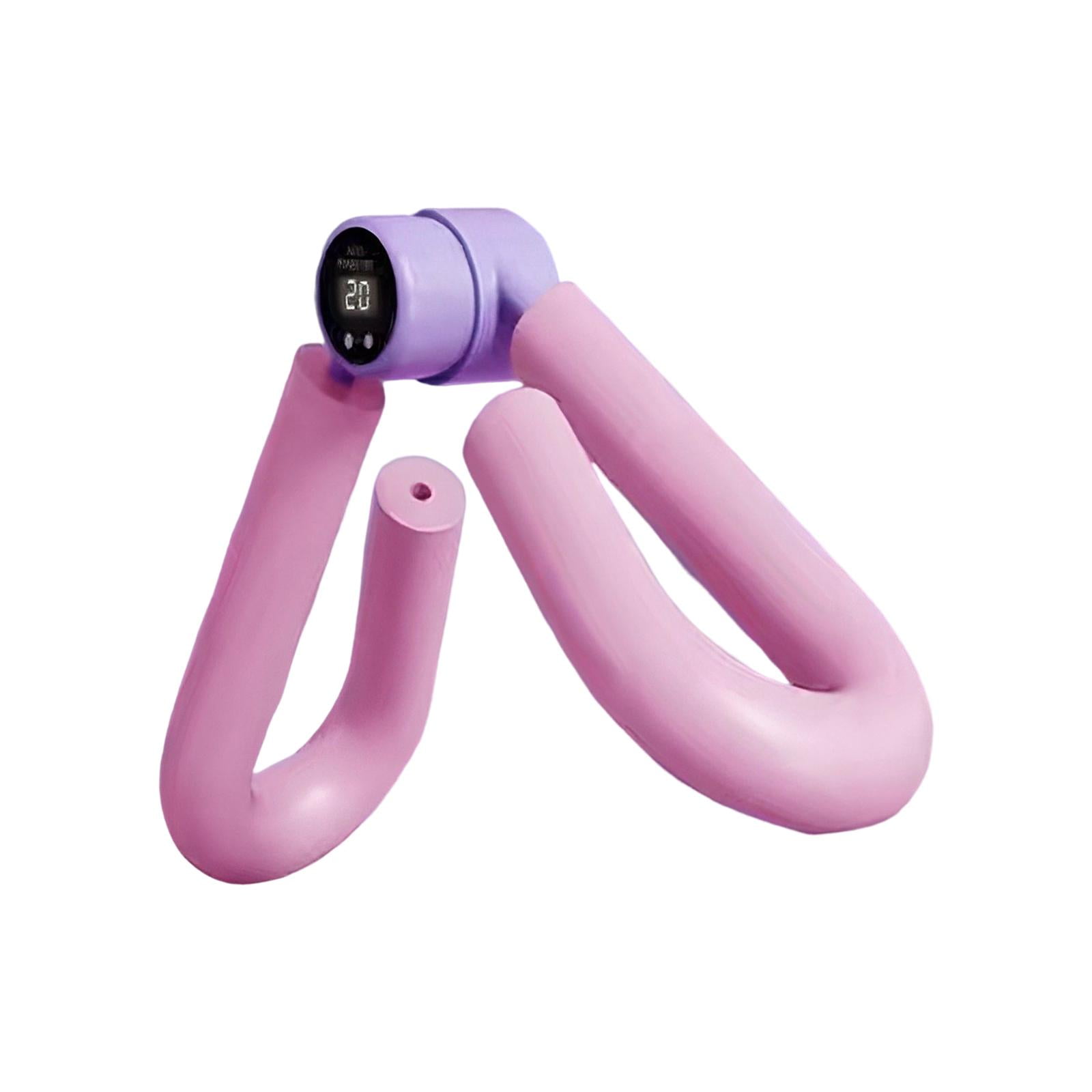 Magideal - Ejercitador De Muslos, Entrenador De Cadera Con Contador, Clip De Entrenamiento Para Equipo De Ejercicio, Gimnasio En Casa, Fitness, Recortador De Mus Rosa