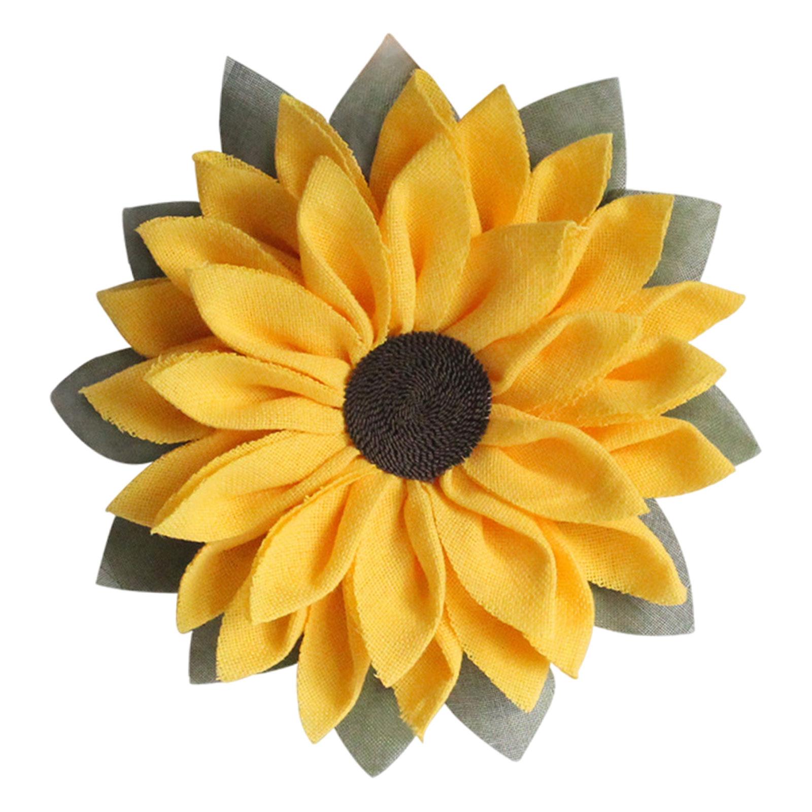Magideal - De Girasoles De 17 Pulgadas, De Pared De Tela De Simulación, De Bienvenida Para Primavera, Decoración De Ventana De