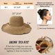 thumbnail image 2 of Sombrero Askljeby para mujer, ala ancha, tejido a ganchillo hecho a mano en paja, 2 of 7