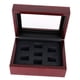 thumbnail image 1 of Mujeres Ring Box Championship Ring Box Jewelry Pendiente Pastillas Soporte 7 Agujeros, 1 of 3
