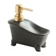 thumbnail image 3 of Dispensador de jabón, contenedor de jabón con bomba, dispensador de jabón líquido para manos, contenedor de ducha para champú y gel de baño para cocin negro, 3 of 5