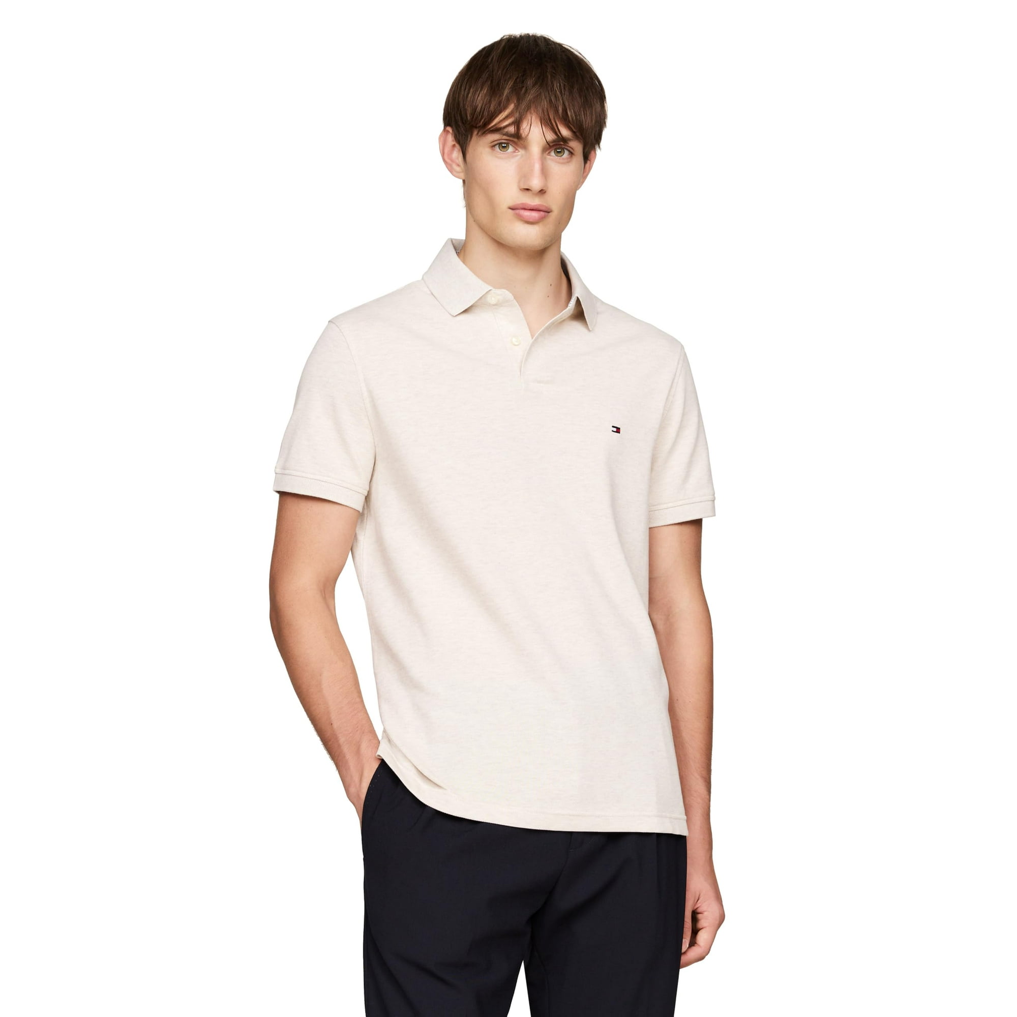 Polo Tommy Hilfiger 1985 Slim De Manga Corta Para Hombre